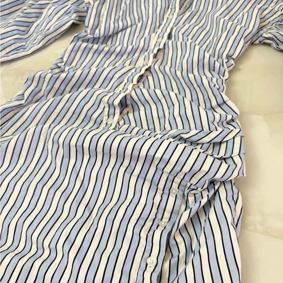 ASOS Blue and White Striped Blouse - Picture 4 of 5